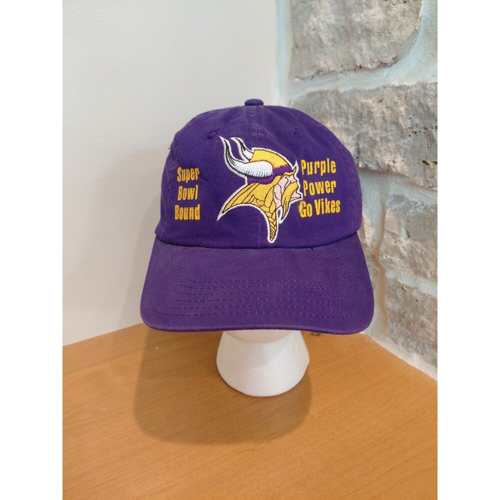 Vintage 1990s Vikings Super Bowl Bound Offical NFL Snapback Hat